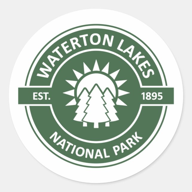 Adesivo Parque Nacional dos Lagos Waterton (Frente)