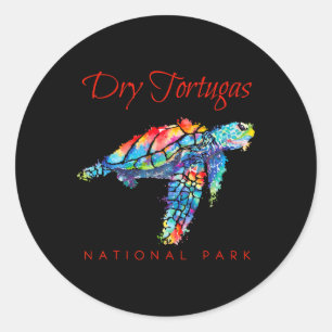 Adesivo Parque Nacional Dry Tortugas Tartaruga Marinha Aqu