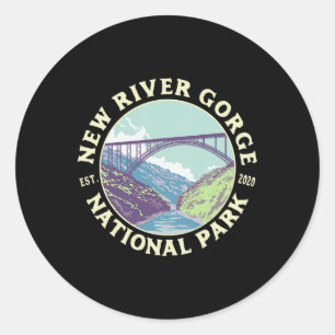 Adesivo Parque Nacional e Reserva New River Gorge WV Oeste