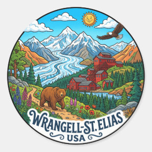 Adesivo Parque Nacional e Reserva Wrangell–St. Elias EUA
