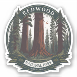 Adesivo Parque nacional estadual Redwood, Califórnia Coste