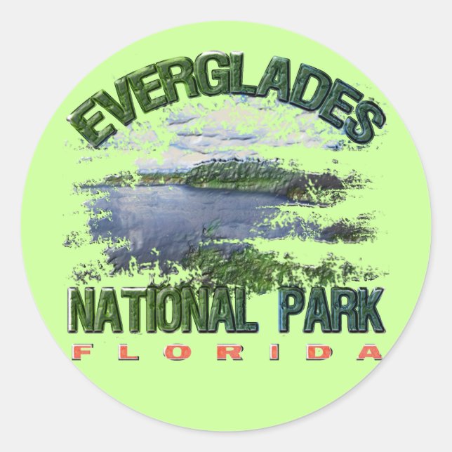 Adesivo Parque Nacional Everglades, Flórida (Frente)