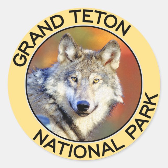 Adesivo Parque Nacional Grand Teton (Frente)