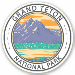 Adesivo Parque Nacional Grand Teton Em Primavera Crachá