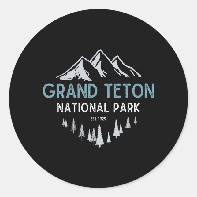 Adesivo Parque Nacional Grand Teton Grand Teton (Frente)