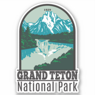 Adesivo Parque Nacional Grand Teton Jackson Hole Valley