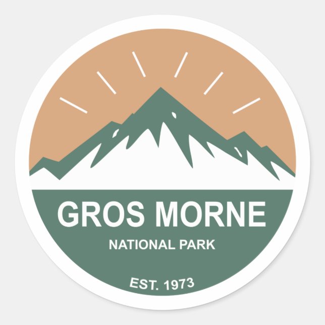 Adesivo Parque Nacional Gros Morne (Frente)