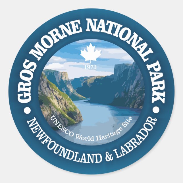 Adesivo Parque Nacional Gros Morne (Frente)