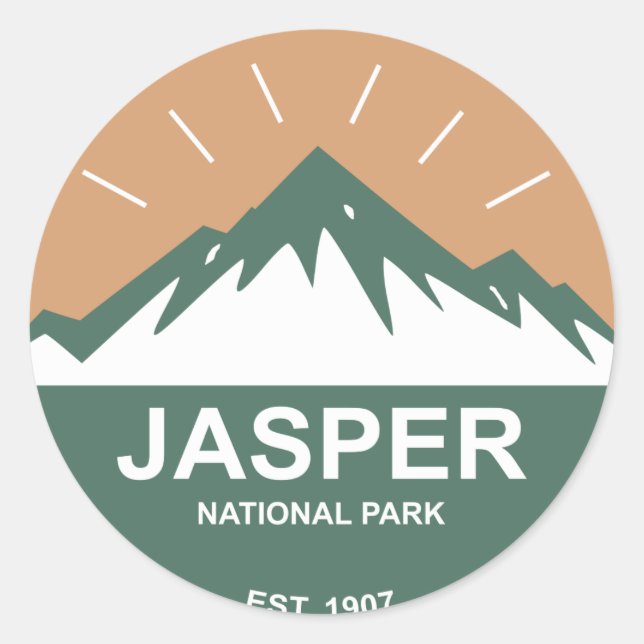 Adesivo Parque Nacional Jasper (Frente)