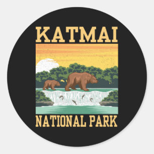 Adesivo Parque Nacional Katmai Alasca Urso Caminhada Ao Ar
