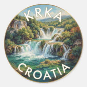 Adesivo Parque Nacional Krka Croácia Cachoeiras