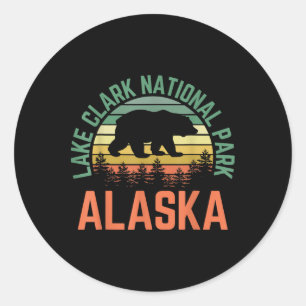 Adesivo Parque Nacional Lake Clark Alasca Urso Caminhada N