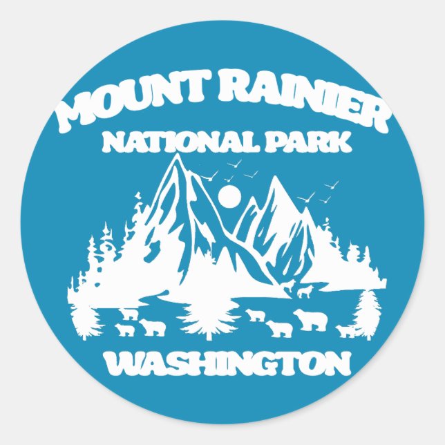 Adesivo Parque Nacional Monte Rainier (Frente)