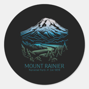 Adesivo Parque Nacional Mt. Rainier Caminhada Acampamento