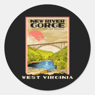Adesivo Parque Nacional New River Gorge West Virginia Desc