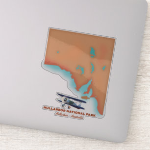 Adesivo Parque Nacional Nullarbor Austrália mapa
