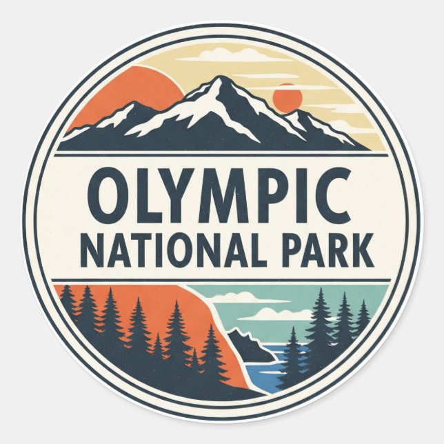 Adesivo Parque nacional olímpico de Washington (Frente)