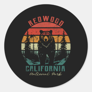 Adesivo Parque Nacional Redwood Vintage Retro Para Criança