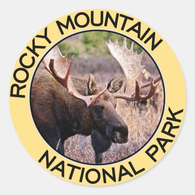 Adesivo Parque Nacional Rocky Mountain (Frente)