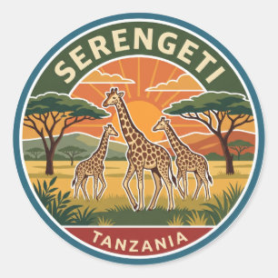 Adesivo Parque Nacional Serengeti Tanzânia
