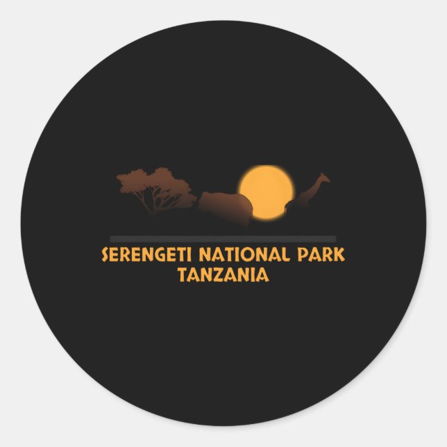 Adesivo Parque Nacional Serengeti Tanzânia (Frente)