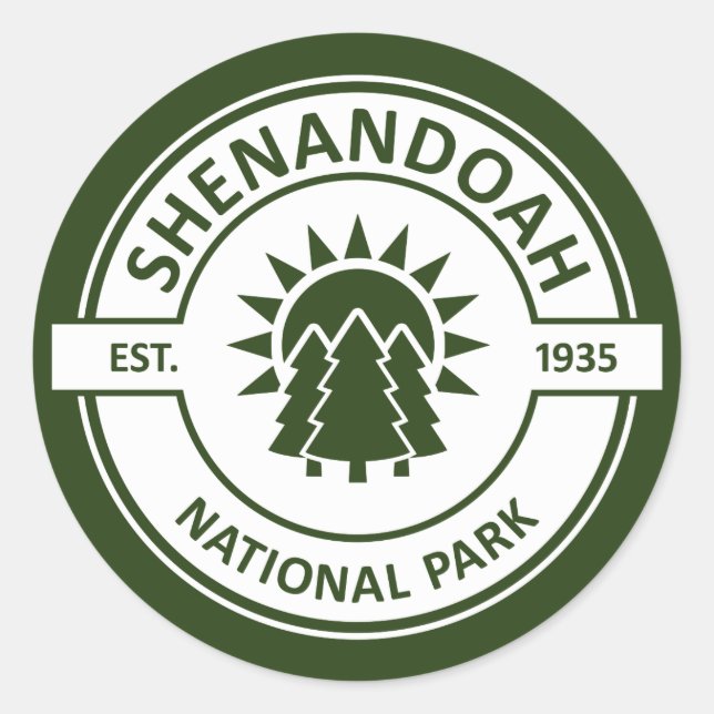 Adesivo Parque Nacional Shenandoah (Frente)