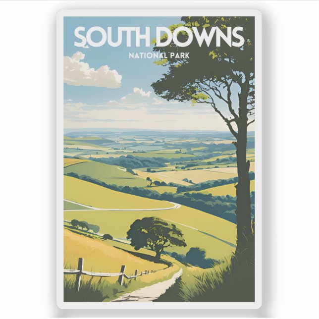 Adesivo Parque Nacional South Downs (Frente)