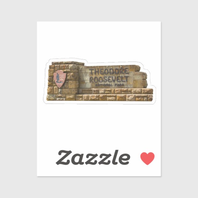 Adesivo Parque Nacional Theodore Roosevelt (Folha)