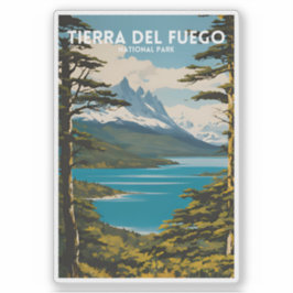 Adesivo Parque Nacional Tierra del Fuego Vintage