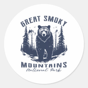 Adesivo Parque Nacional Vintage Great Smoky Mountains Kids
