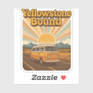 Adesivo Parque Nacional Vintage Yellowstone - Aventura