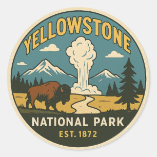 Adesivo Parque Nacional Yellowstone - Sticker