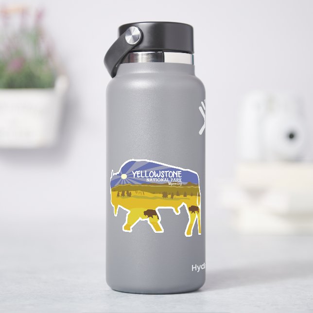 Adesivo Parque Nacional Yellowstone, Wyoming Bison (HidroFlask)