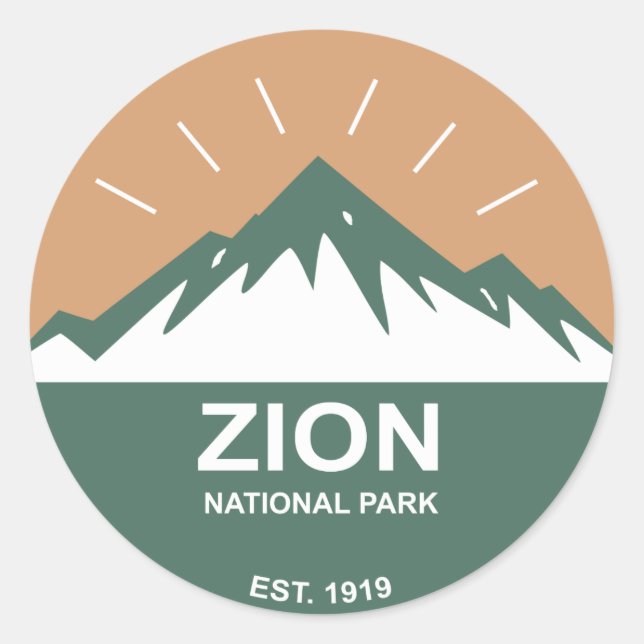 Adesivo Parque Nacional Zion (Frente)