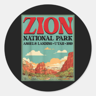 Adesivo Parque Nacional Zion ao Ar Livre Angels Landing Ut