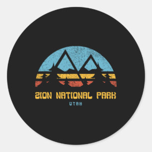 Adesivo Parque Nacional Zion Utah Presente Retro Vintage d
