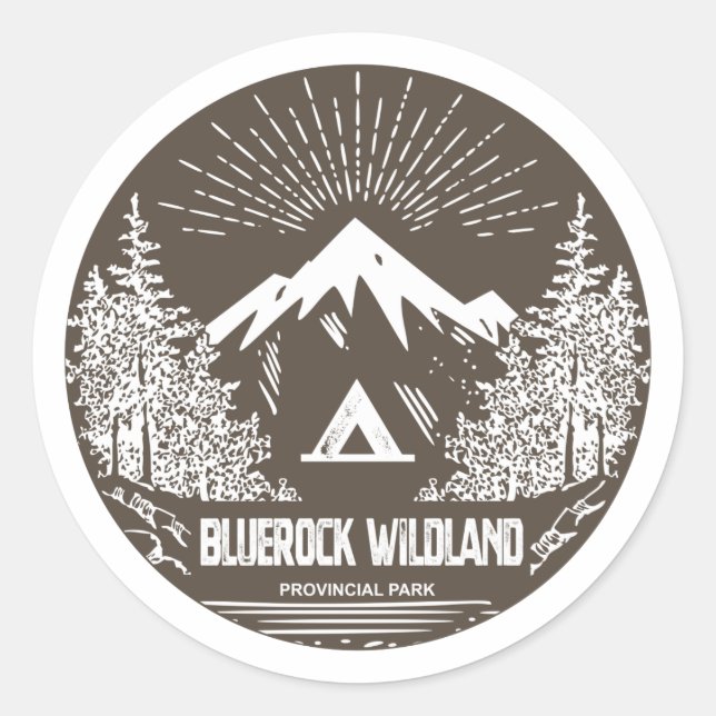 Adesivo Parque Provincial de Bluerock Wildland (Frente)