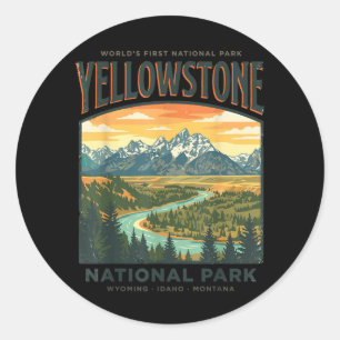Adesivo Parques Nacionais de Yellowstone Wyoming ao Ar Liv