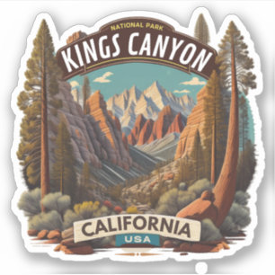 Adesivo Parques Nacionais Sequoia e Kings Canyon califórni