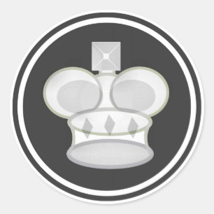 Adesivo Parte branca do rei xadrez