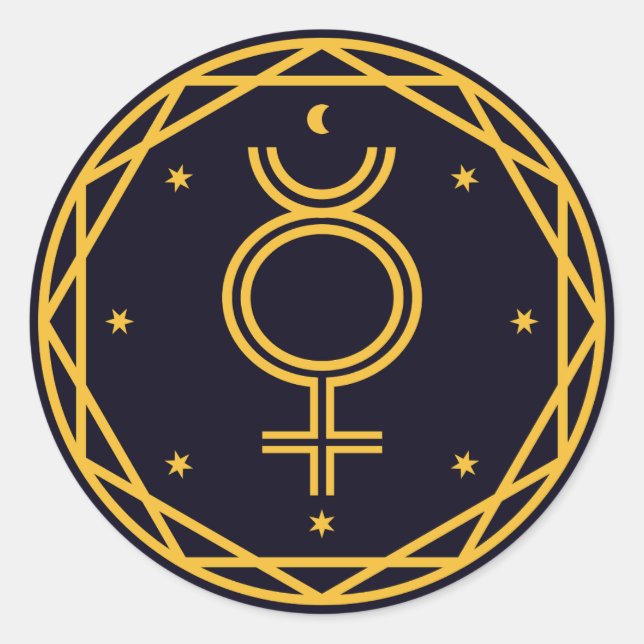 Adesivo Parte Celestial Occulta do Mercúrio (Frente)