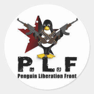 Adesivo Parte dianteira da libertação do pinguim