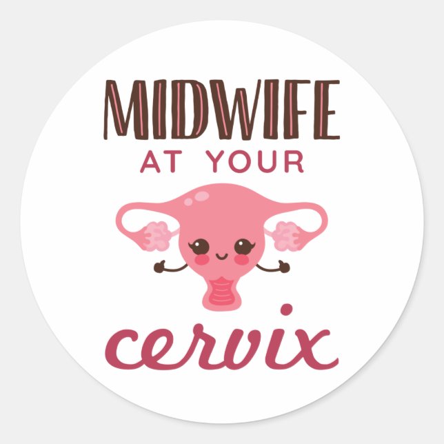 Adesivo Parteira no seu Cervix Midwifery (Frente)