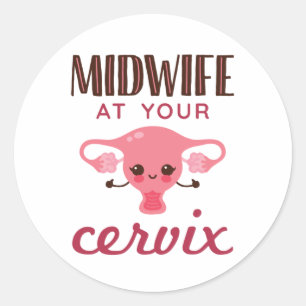 Adesivo Parteira no seu Cervix Midwifery