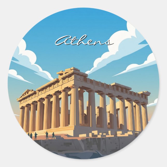 Adesivo Partênon de Atenas (Frente)