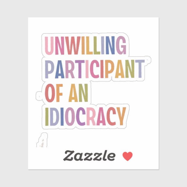 Adesivo Participante não-disposto de um Anti-Trump da Idio (Folha)