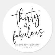Partido aniversário de 30 anos Minimalista e Fabul