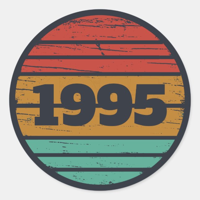 Adesivo Partido aniversário de 30 anos personalizado de tr (Frente)