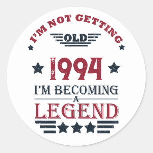 Adesivo Partido aniversário de 30 anos personalizado de tr