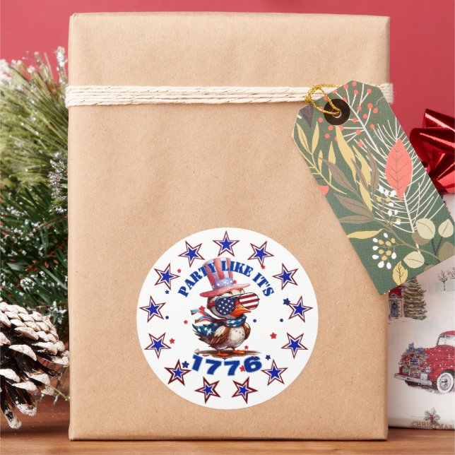 Adesivo Partido como sua Águia Americana de 1776 e 1776 Fl (Feriado)